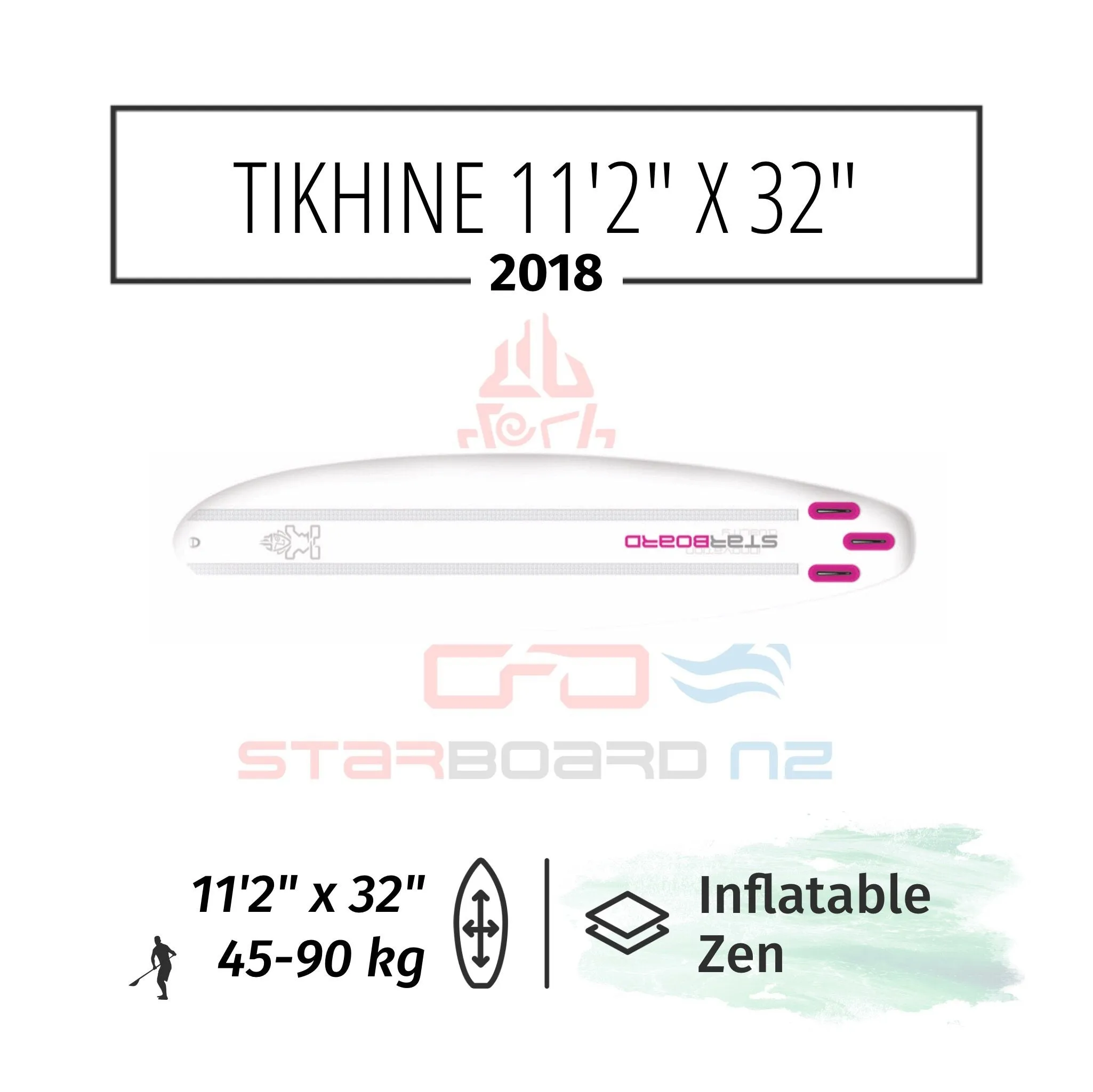 2018 INFLATABLE SUP 11'2"x32"x4.75" TIKHINE BLEND