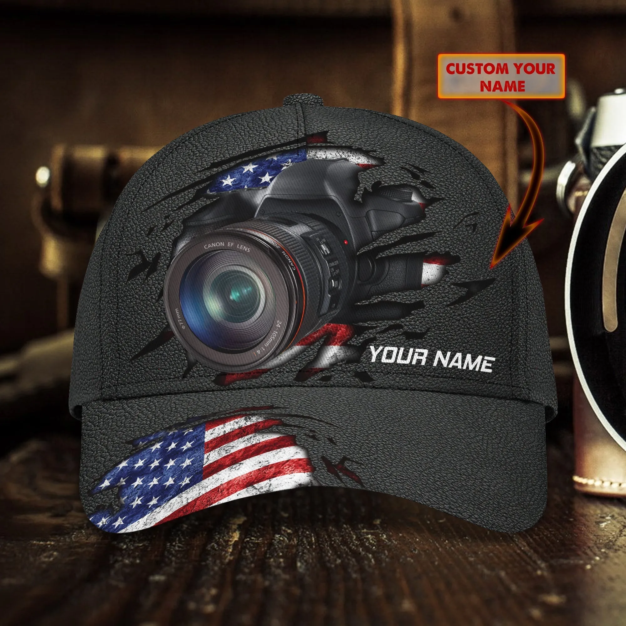 3D Classic Cap 01 Camera Name Cap namashops