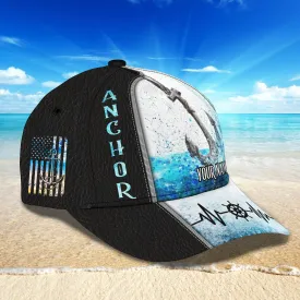 3D Classic Cap Anchor Personalized Name Cap Namashops