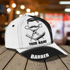 3D Classic Cap Barber Personalized Name Cap 24 Namashops