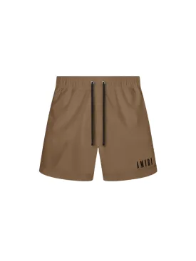 Amiri Core Logo Swim Trunks (Brown)