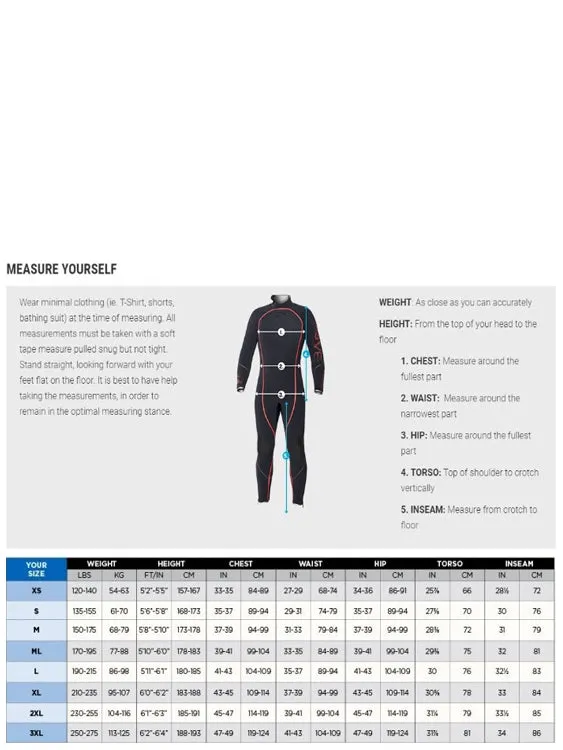 Bare Reactive Black 5mm Wetsuit Mens 2023
