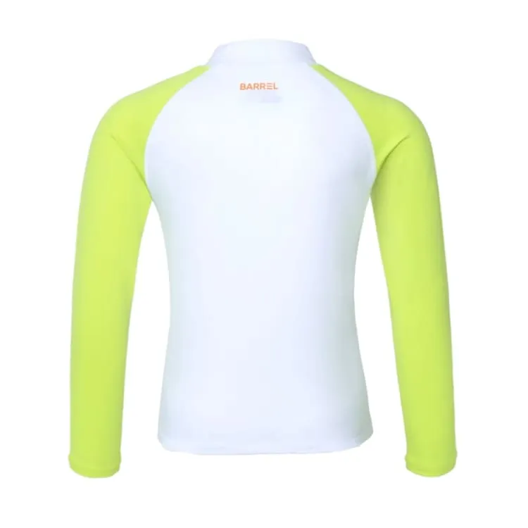 Barrel Kids Sunset Flamingo Rash Guard-GREEN
