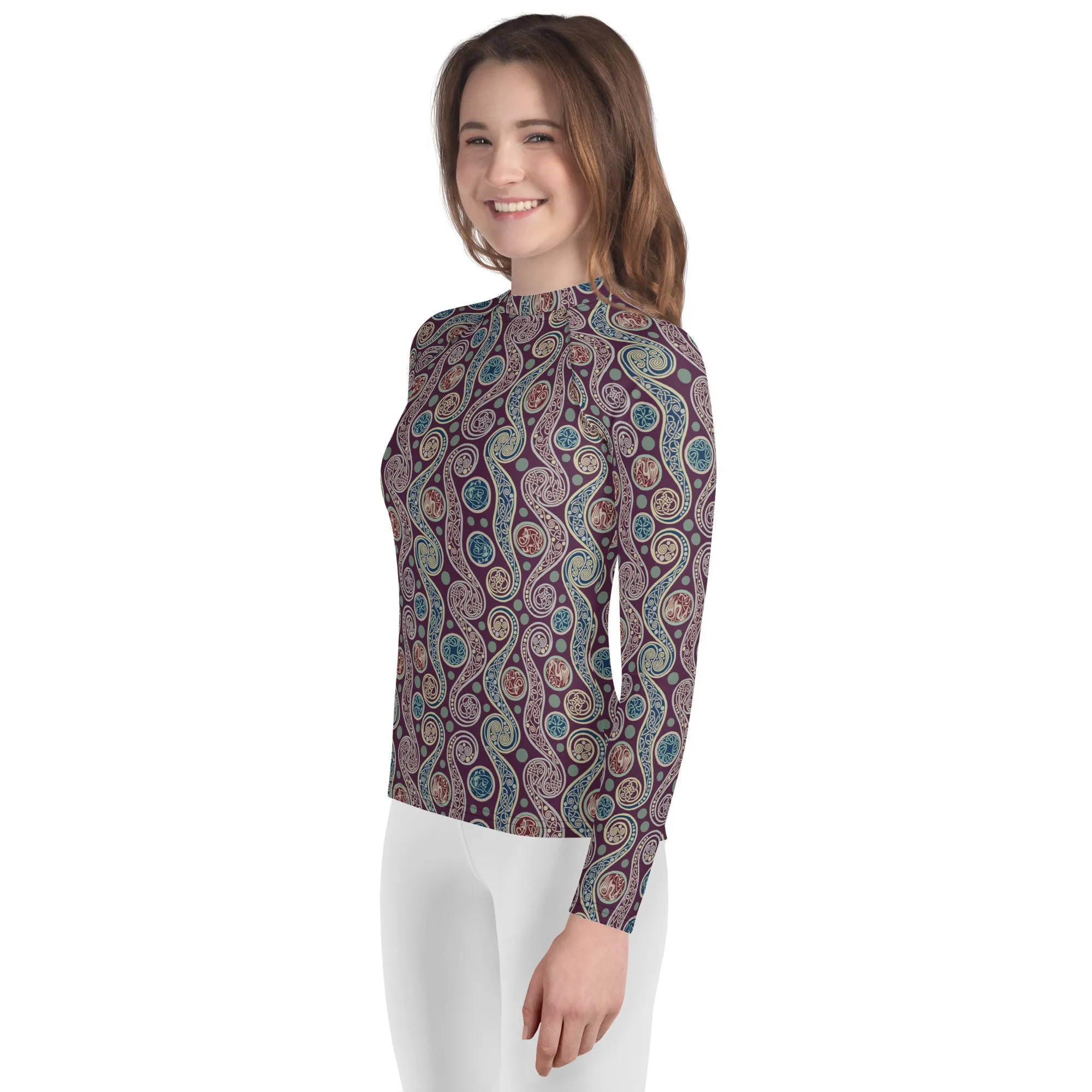 Celtic Paisley Youth Rash Guard (POD)