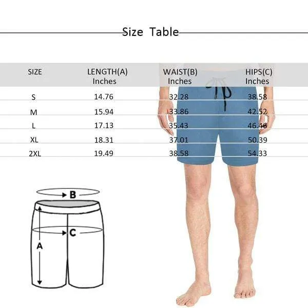 Custom Mens Trunks Personalized Face Sunflower Men's Quick Dry Swim Shorts with Dog's Face