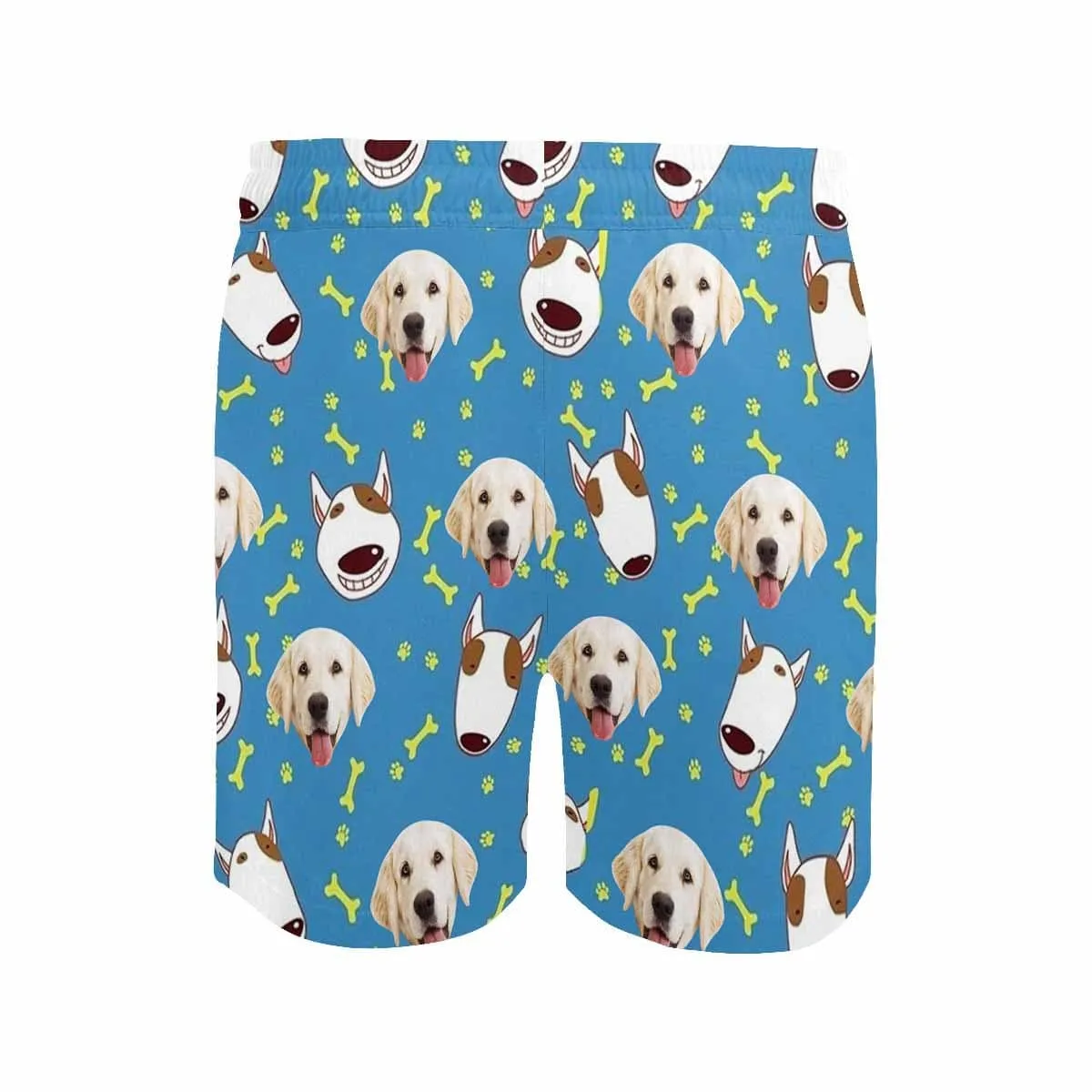 Custom Pet Face Swim Shorts Personalized Men's Quick Dry Swim Shorts with Your Cute Dog Pictures