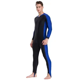Full Body Rashguard Men: Blue (below wetsuit)
