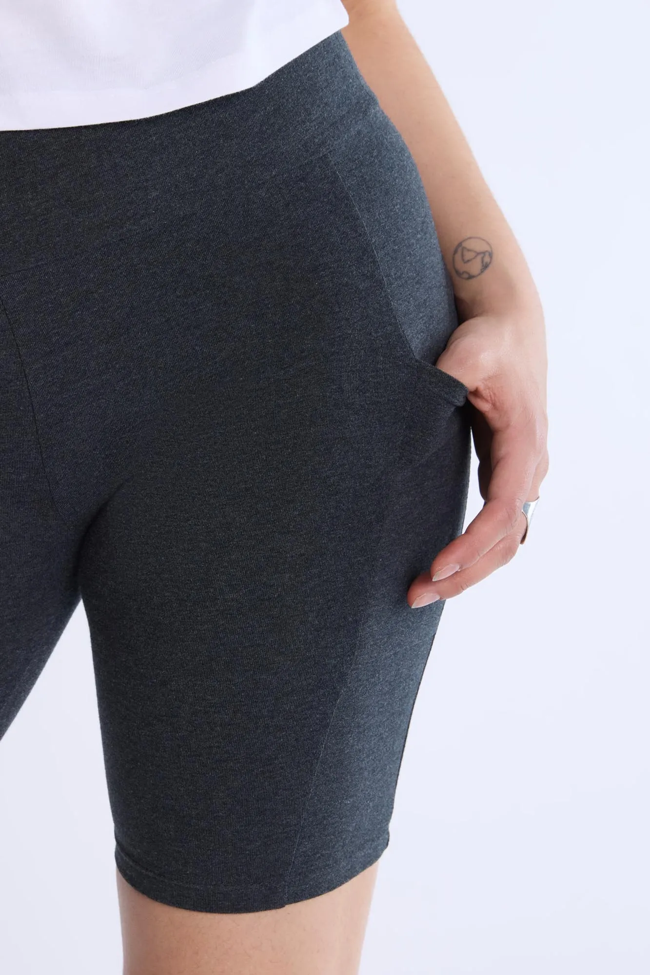 High-Rise Pocket Bike Shorts