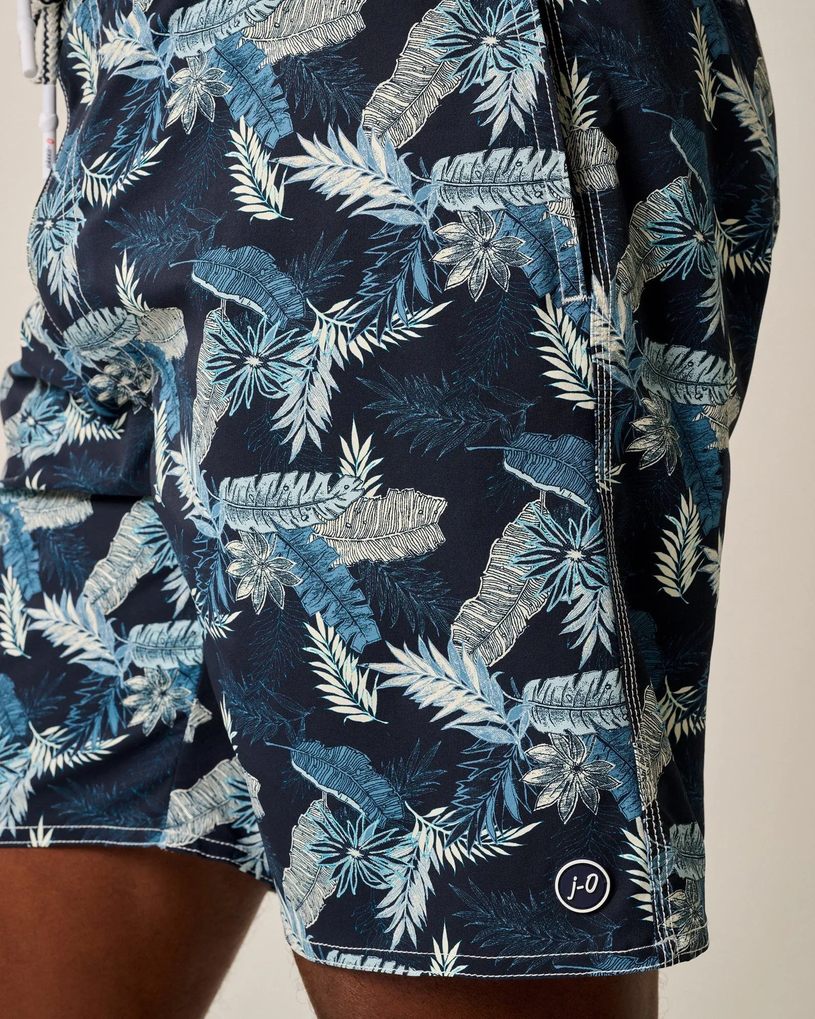 Johnnie-O 7-Inch Shore Haven Swim Trunks - Navy