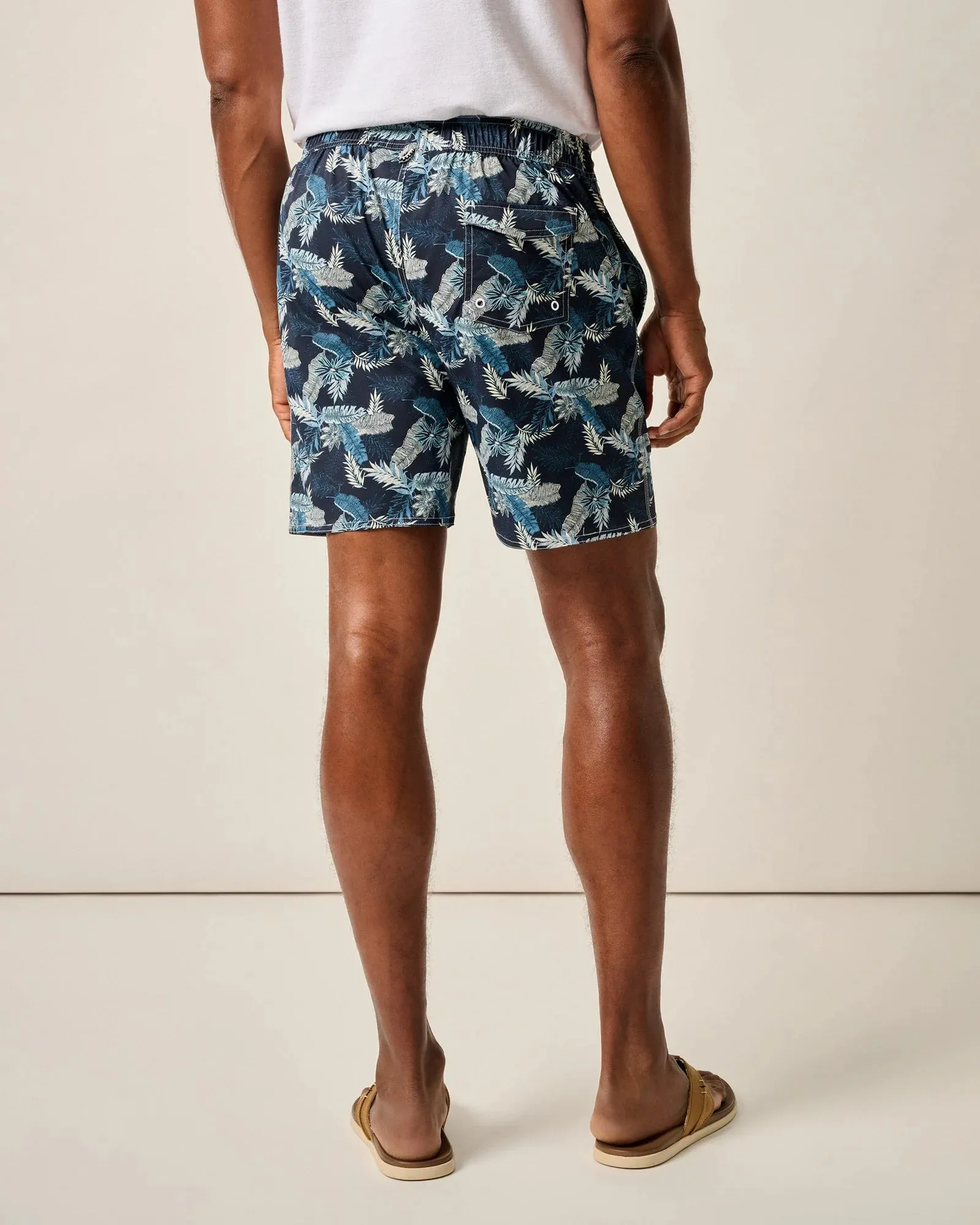 Johnnie-O 7-Inch Shore Haven Swim Trunks - Navy
