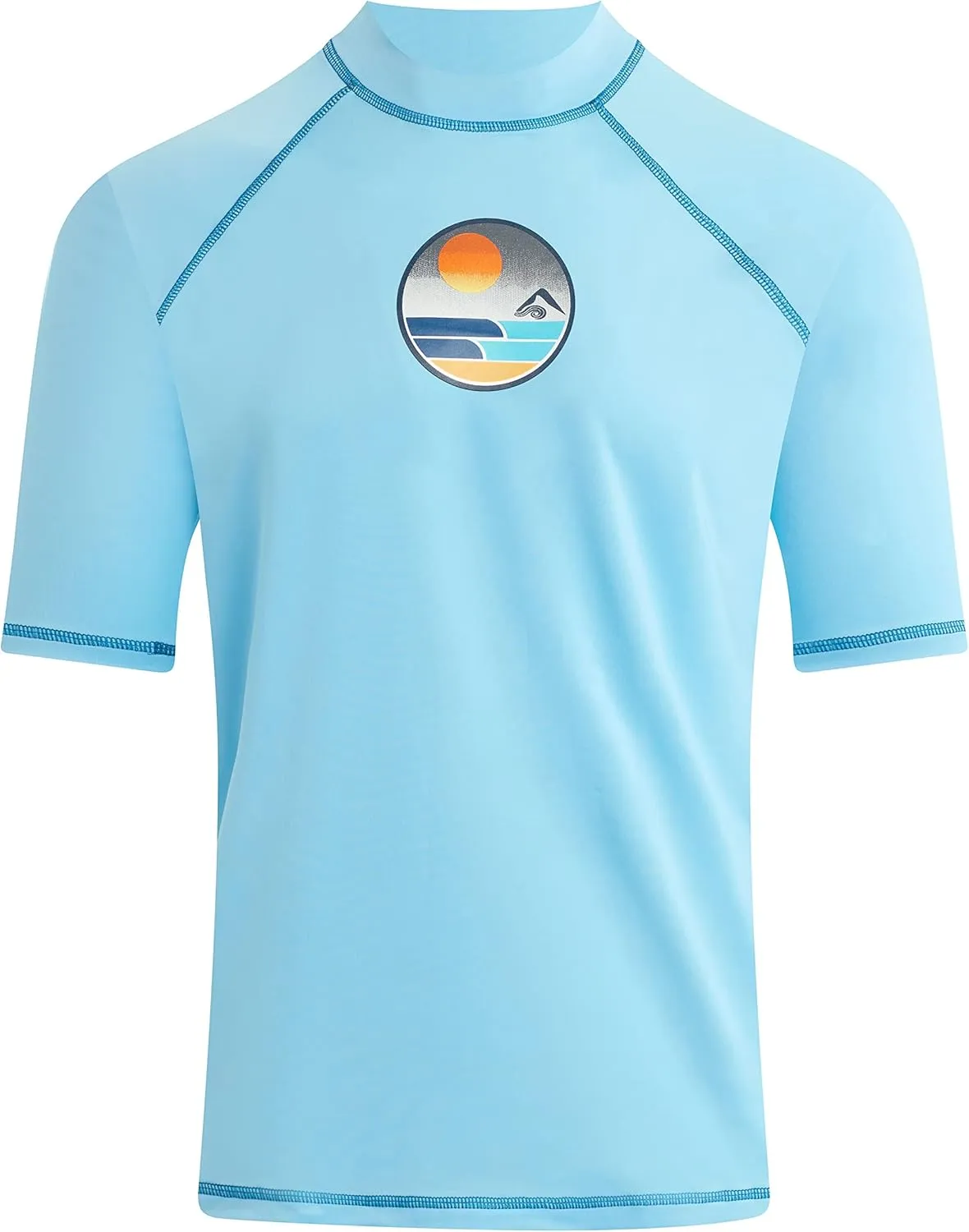 Kanu Surf Fiji Rashguard for Men UPF 50  Sun Protection Swim Shirts Rash Guard for Men