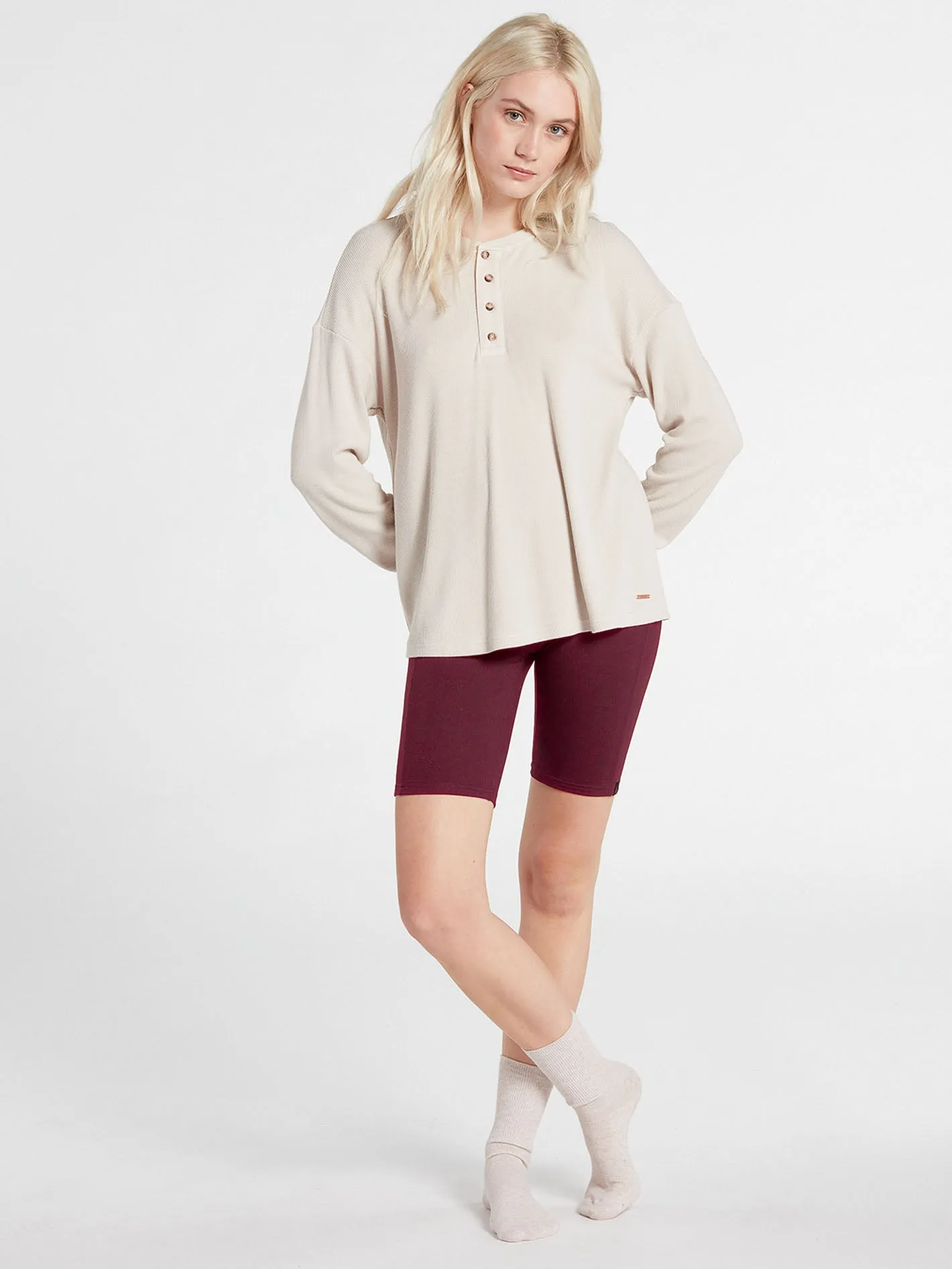 Lived In Lounge Bike Short - Bark Brown