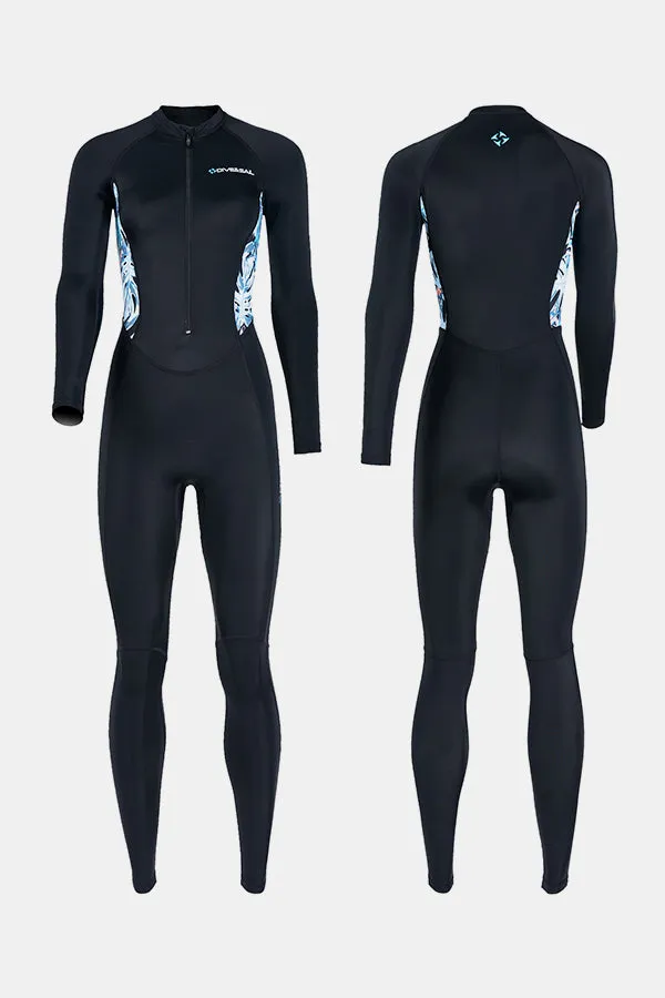 Lycra Diving Suit For Women One-Piece Black Long Sleeve Quick-Drying Jellyfish Suit