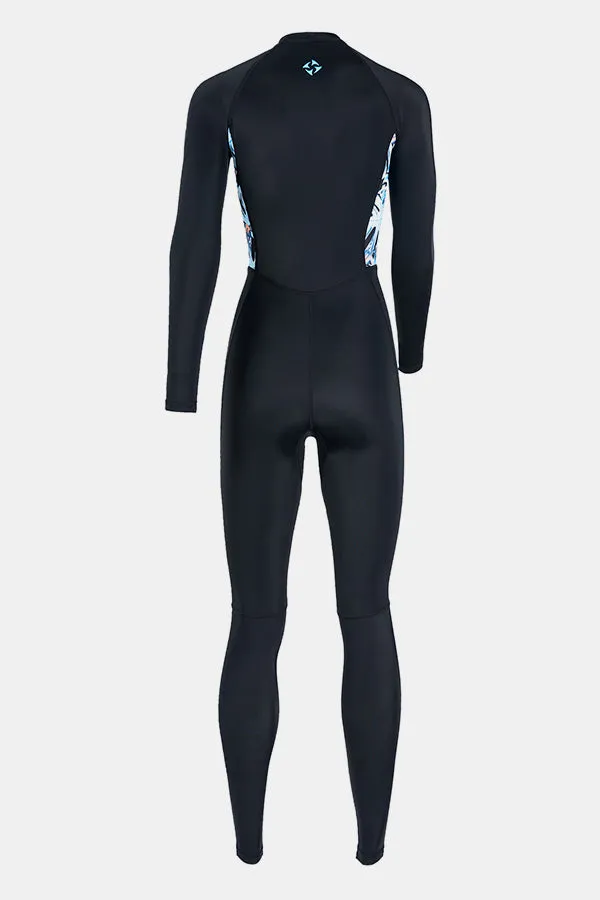 Lycra Diving Suit For Women One-Piece Black Long Sleeve Quick-Drying Jellyfish Suit