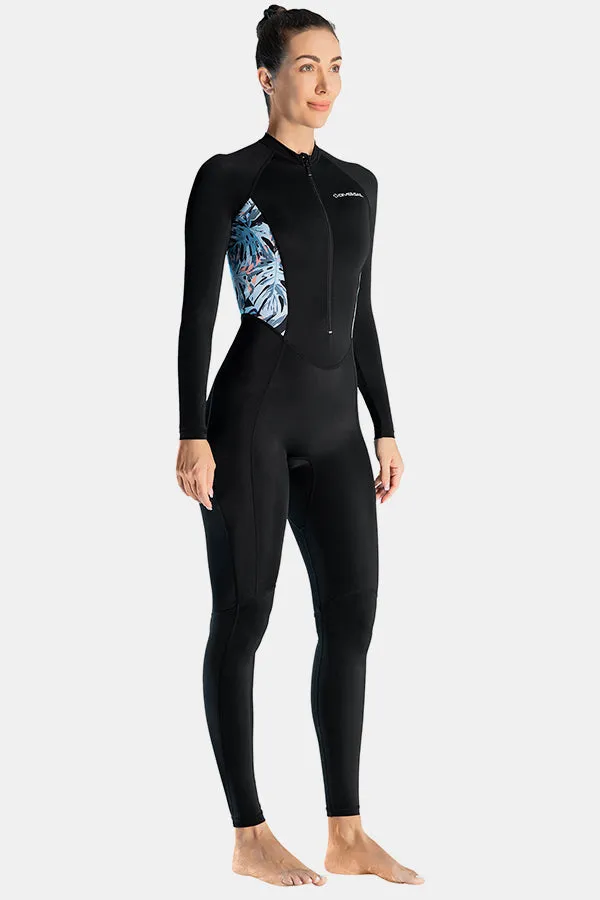 Lycra Diving Suit For Women One-Piece Black Long Sleeve Quick-Drying Jellyfish Suit