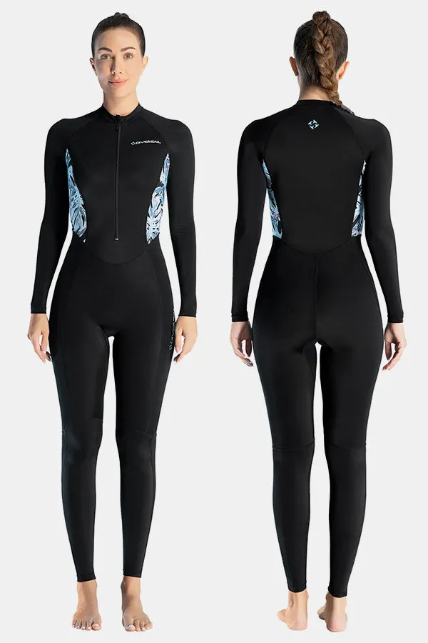 Lycra Diving Suit For Women One-Piece Black Long Sleeve Quick-Drying Jellyfish Suit