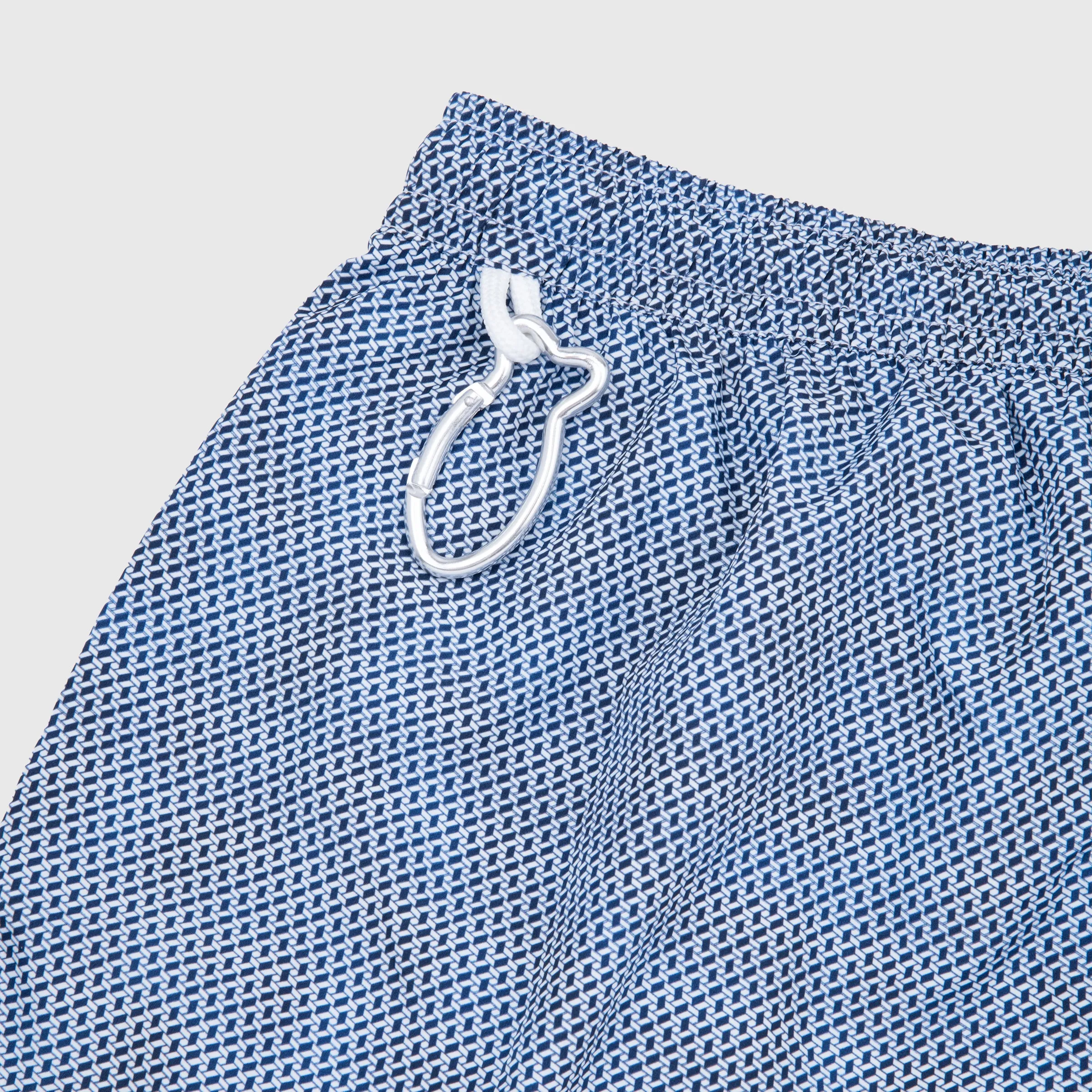 Madeira Printed Swim Trunk Geometric Navy