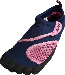 NORTY Girls 11-4 Navy Pink Watershoe 38893K
