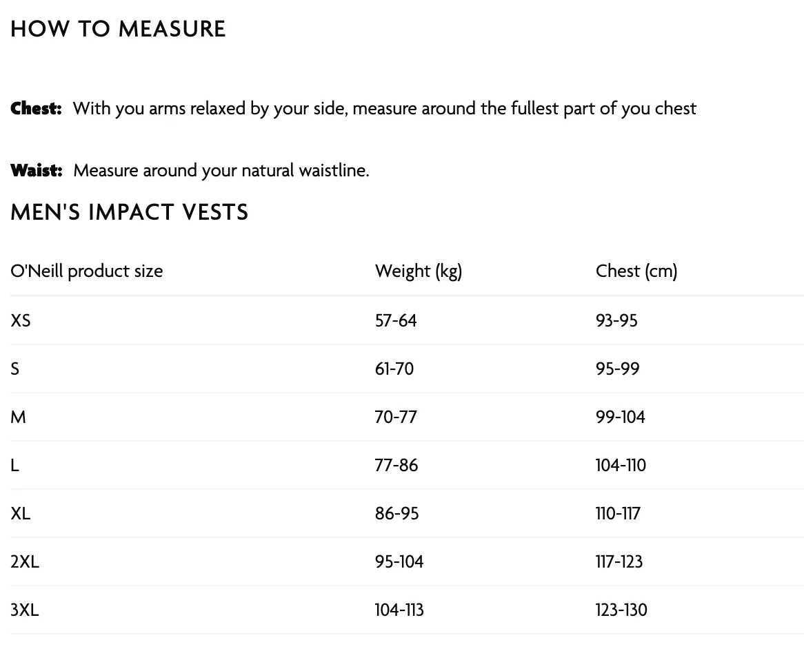 O'Neill Nomad Comp Impact Vest - Black