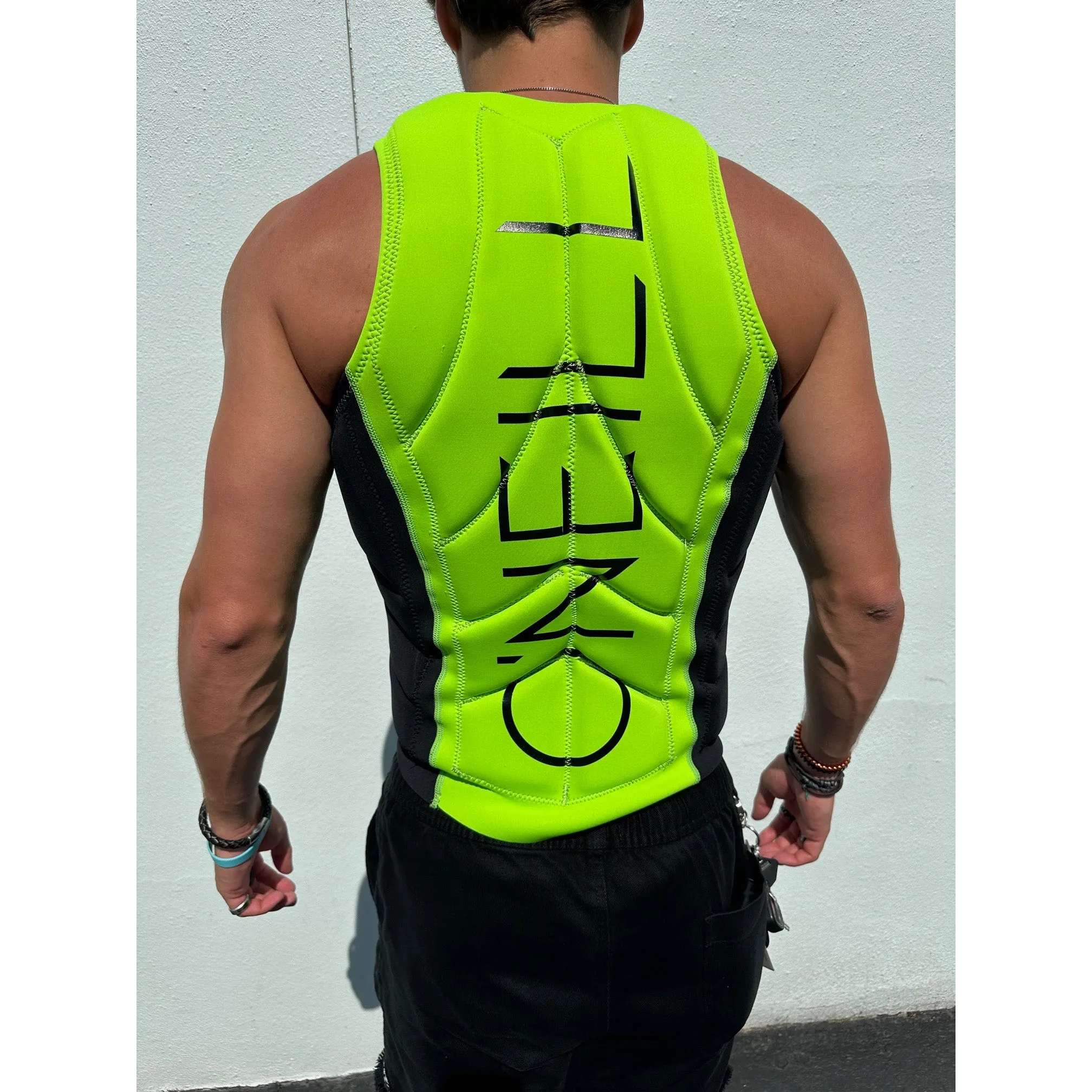 ONeill Slasher Full Zip Competition Vest Day Glo / Black