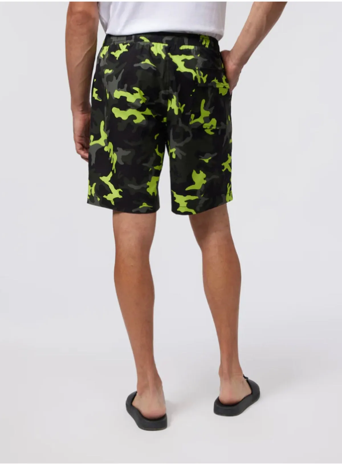 Psycho Bunny Swim Trunks - Plano Camo - Black - B6W376Z1PO