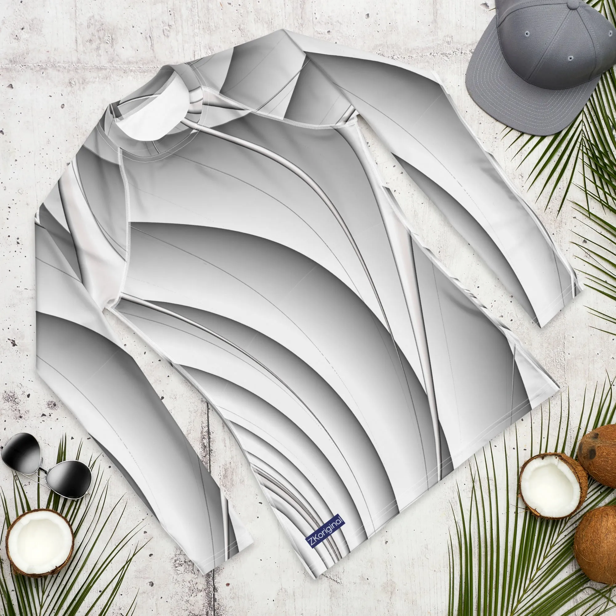 "Magnetic Wave" Collection - Men's Rash Guard