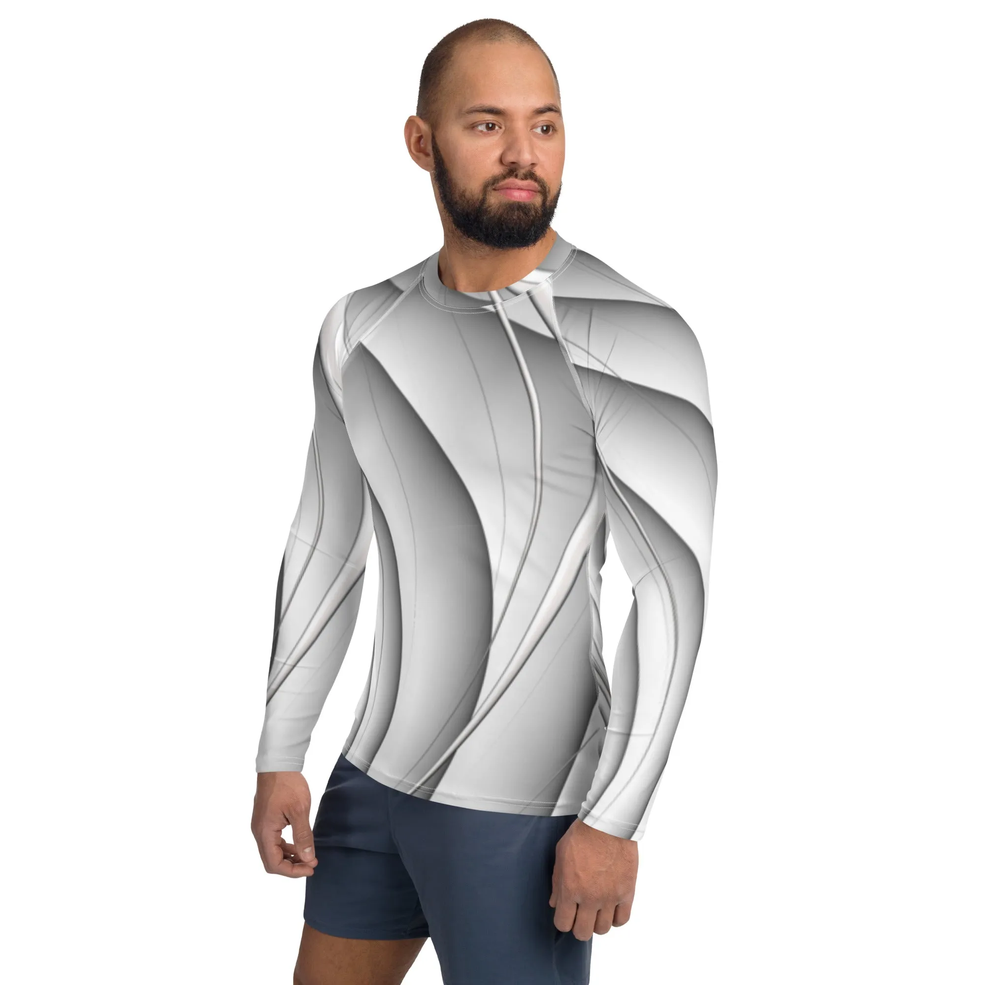 "Magnetic Wave" Collection - Men's Rash Guard