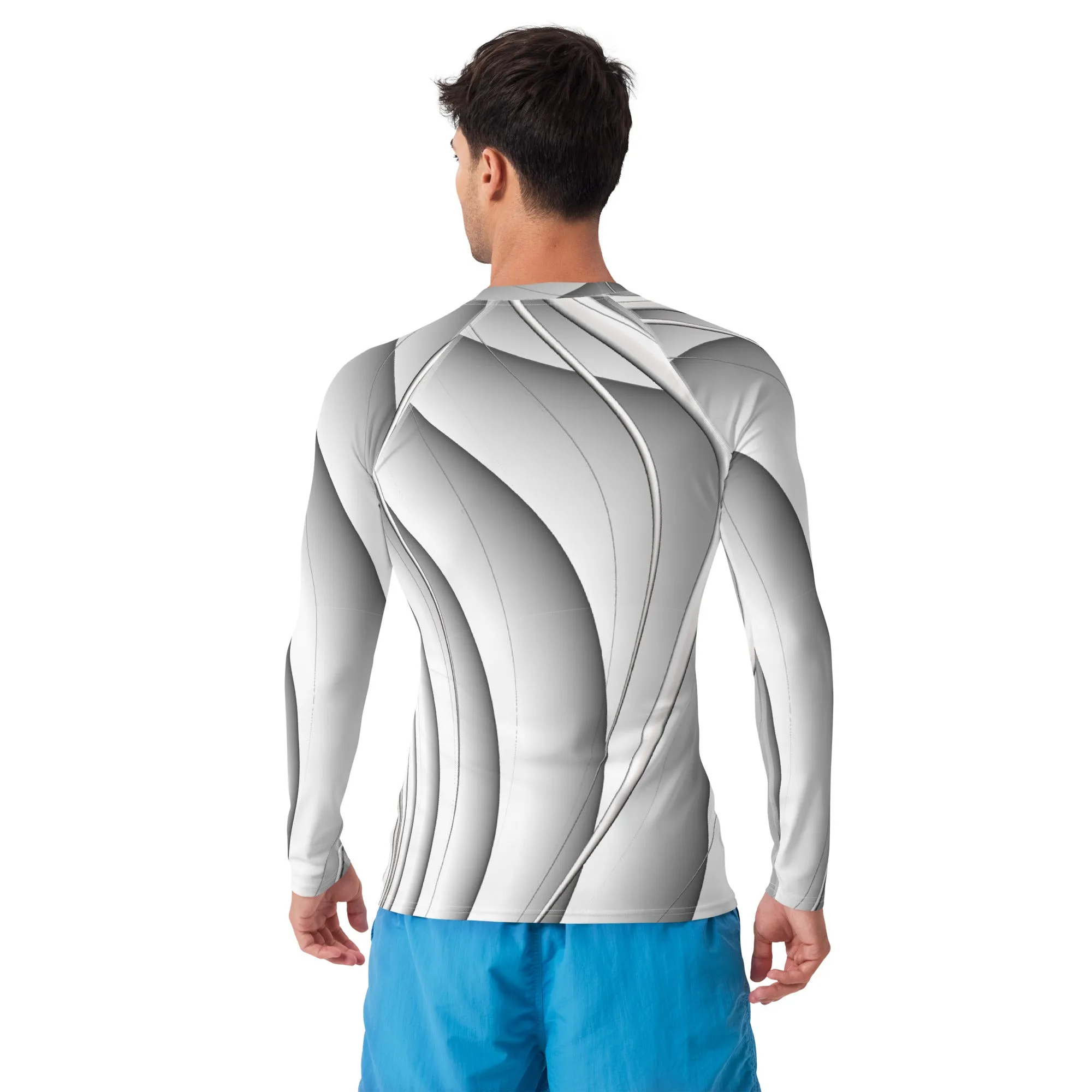 "Magnetic Wave" Collection - Men's Rash Guard