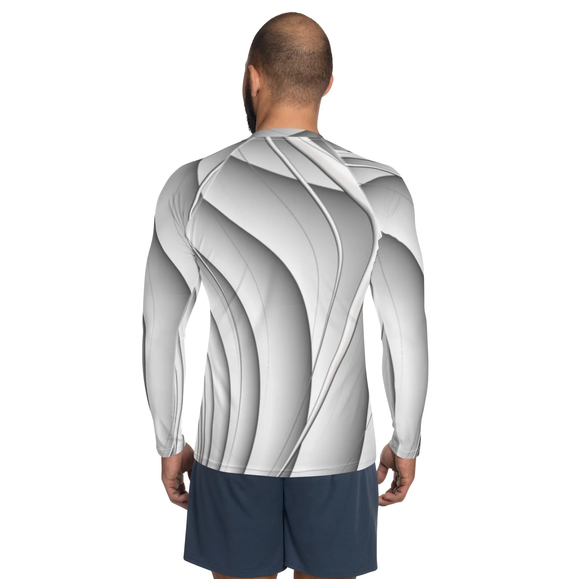 "Magnetic Wave" Collection - Men's Rash Guard