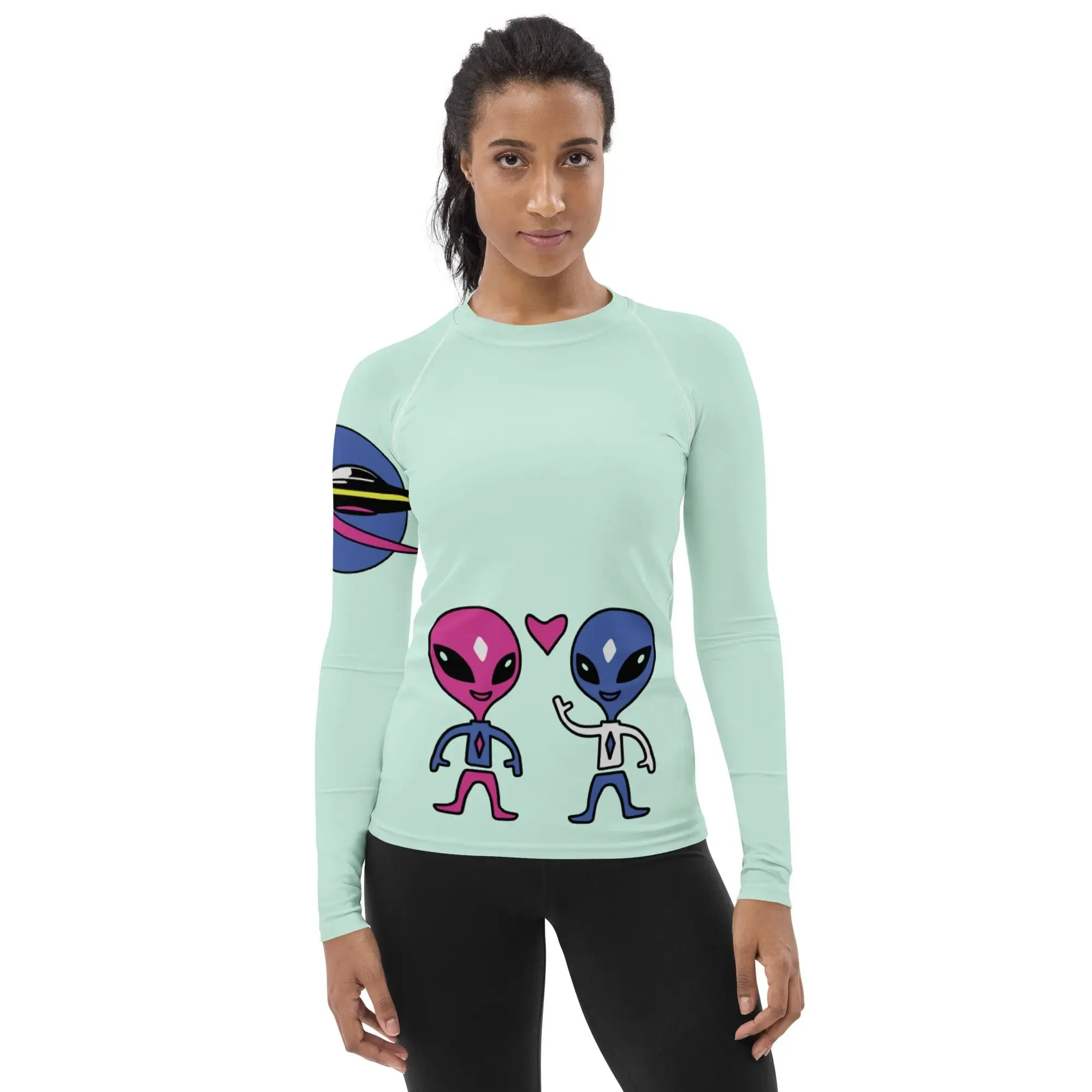 "Space Buds" Collection - Women's Rash Guard