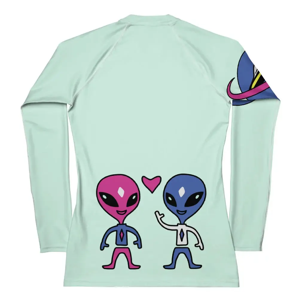 "Space Buds" Collection - Women's Rash Guard