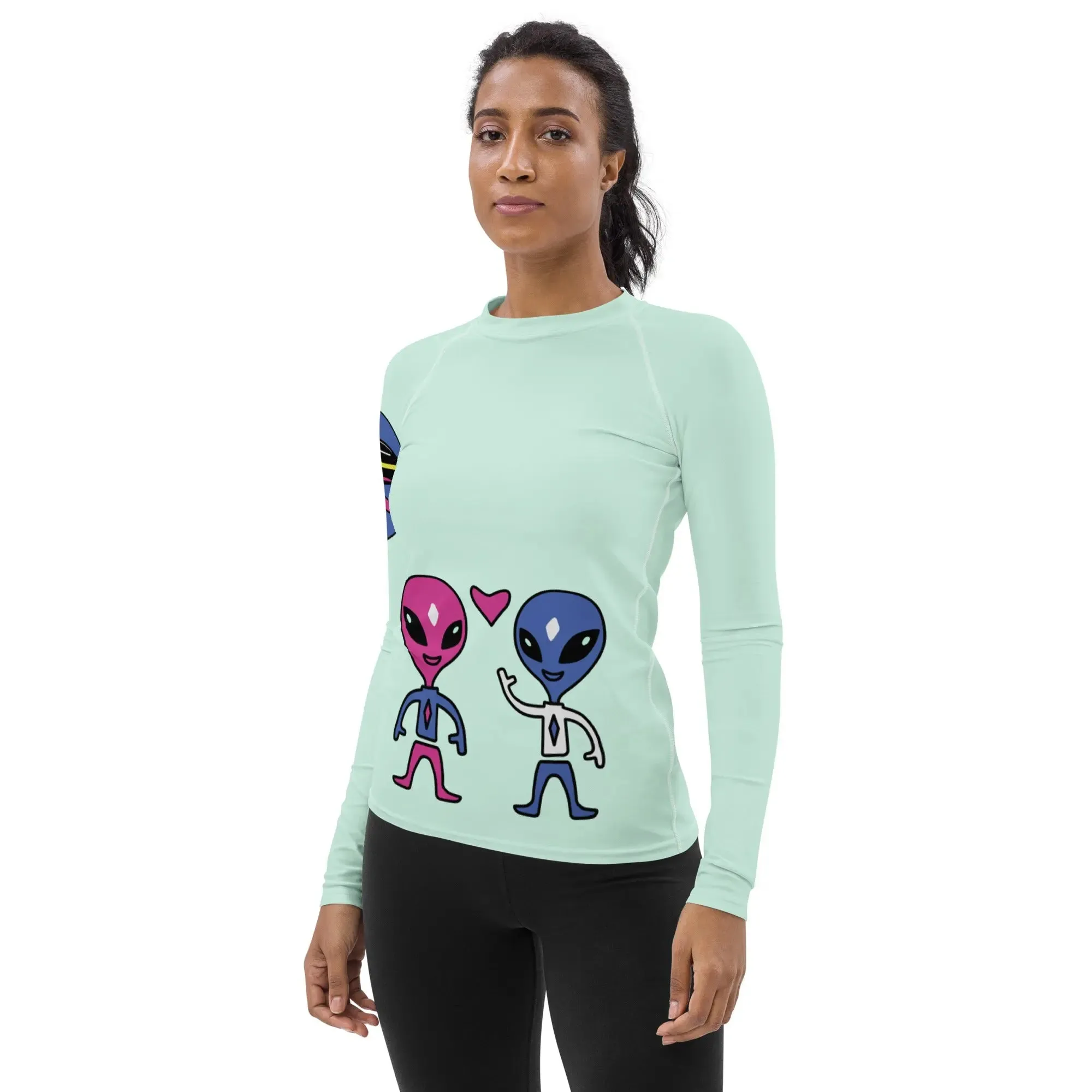 "Space Buds" Collection - Women's Rash Guard