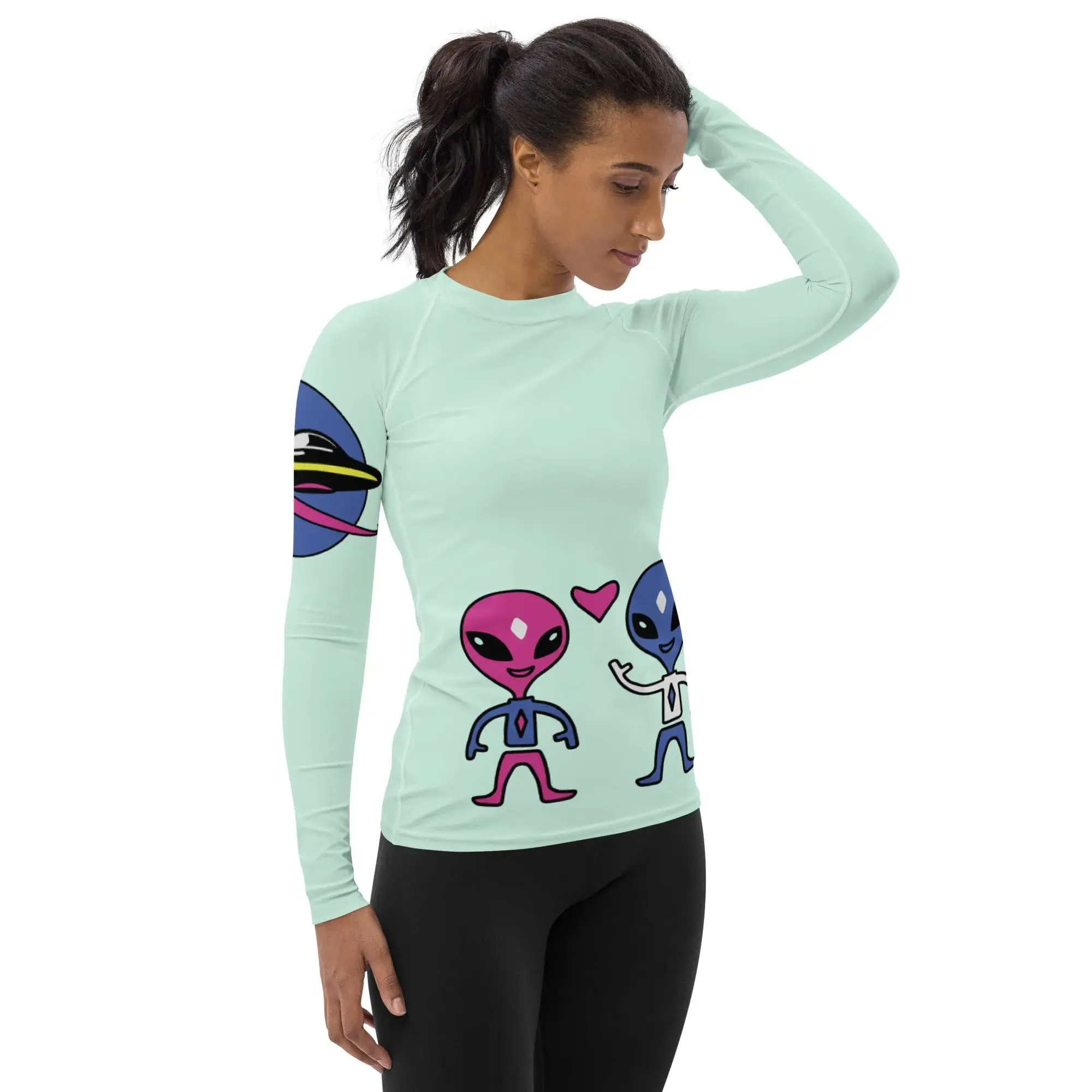 "Space Buds" Collection - Women's Rash Guard