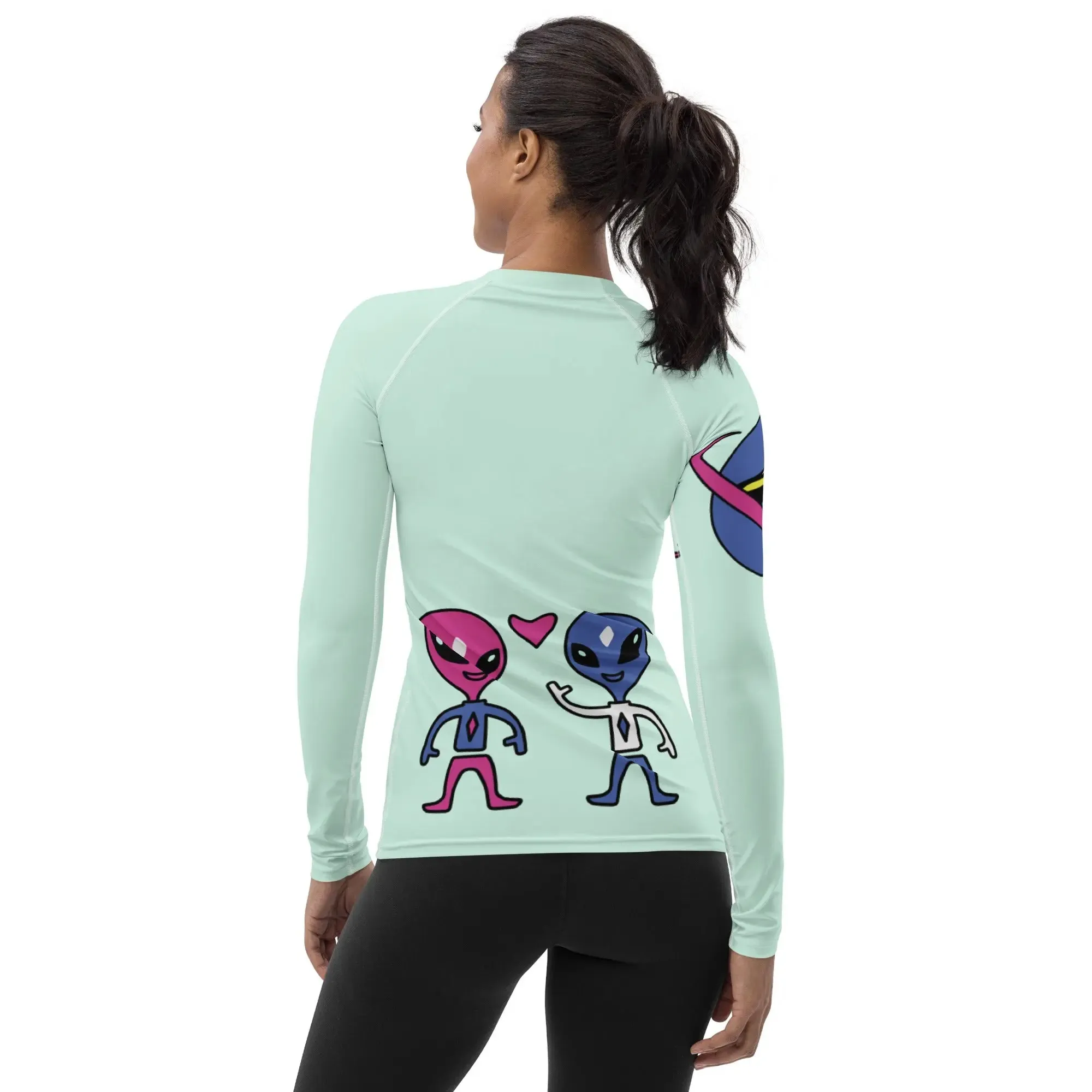 "Space Buds" Collection - Women's Rash Guard
