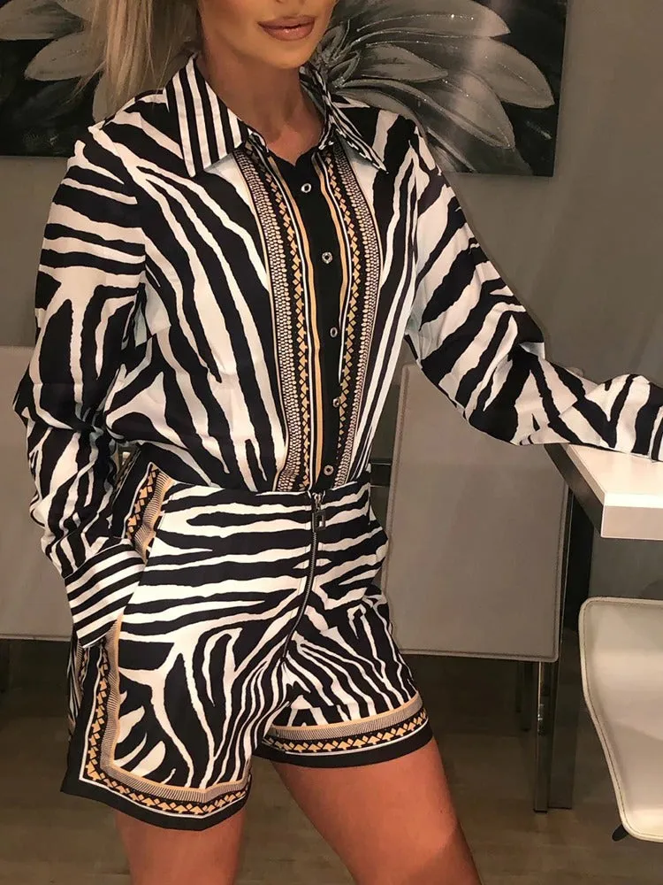 Raven Printed Coord Set