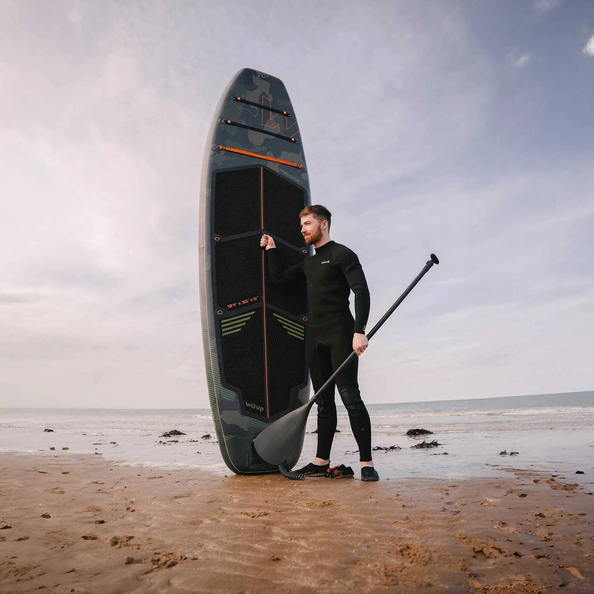 Recon SUP | Inflatable Paddle Board | 10'4ft | Grey