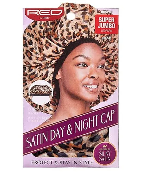 Red By Kiss  Satin Day And Night Cap Leopard HDNP05