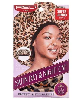 Red By Kiss  Satin Day And Night Cap Leopard HDNP05