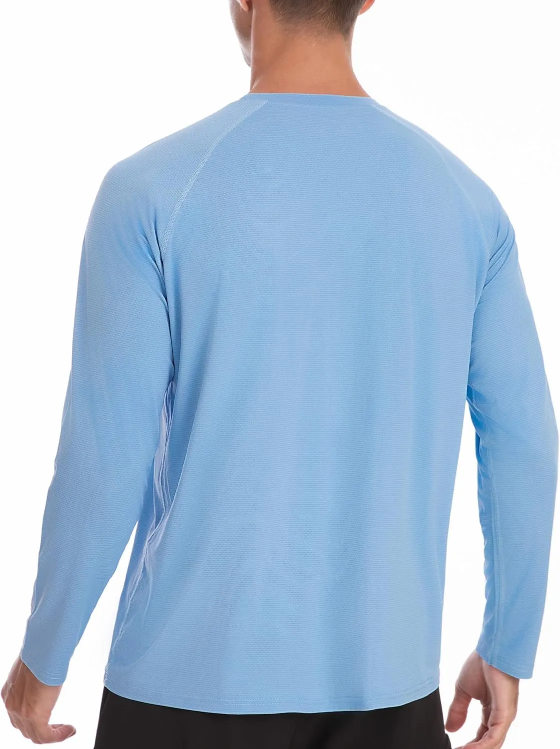 Roadbox Men's UPF 50  Rash Guard Long Sleeve, Cool Dry UV Sun Protection Water T-Shirts, Lightweight Fishing Hiking Shirts