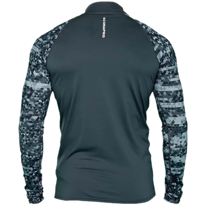 ScubaPro Graphite Rash Guard Mens, Long Sleeve (UPF50)