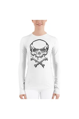 Skull Face Women's Rash Guard