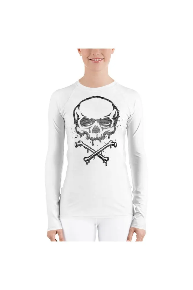 Skull Face Women's Rash Guard