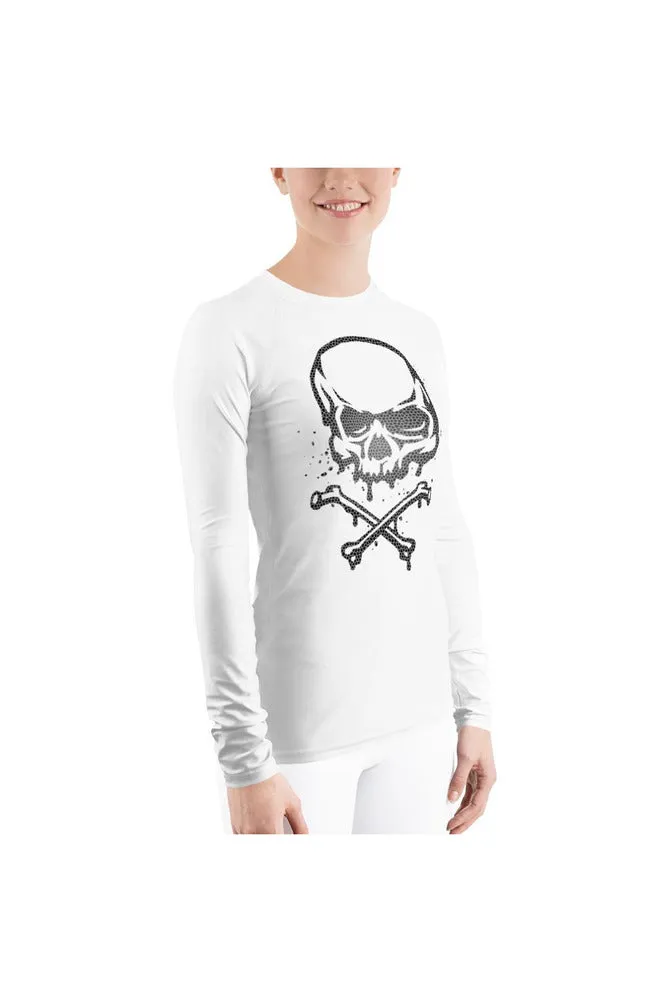 Skull Face Women's Rash Guard