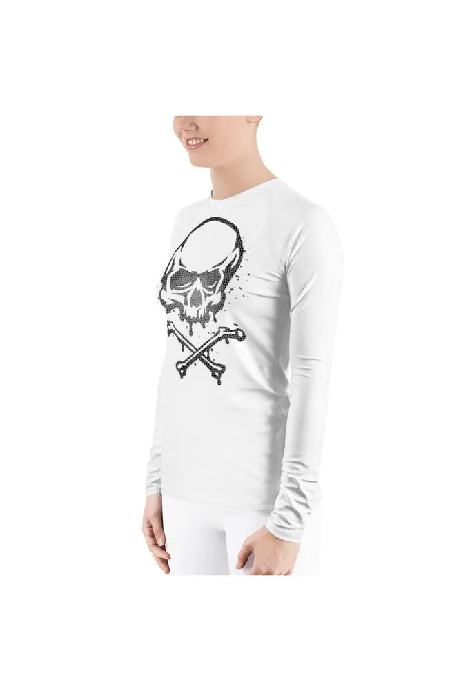 Skull Face Women's Rash Guard