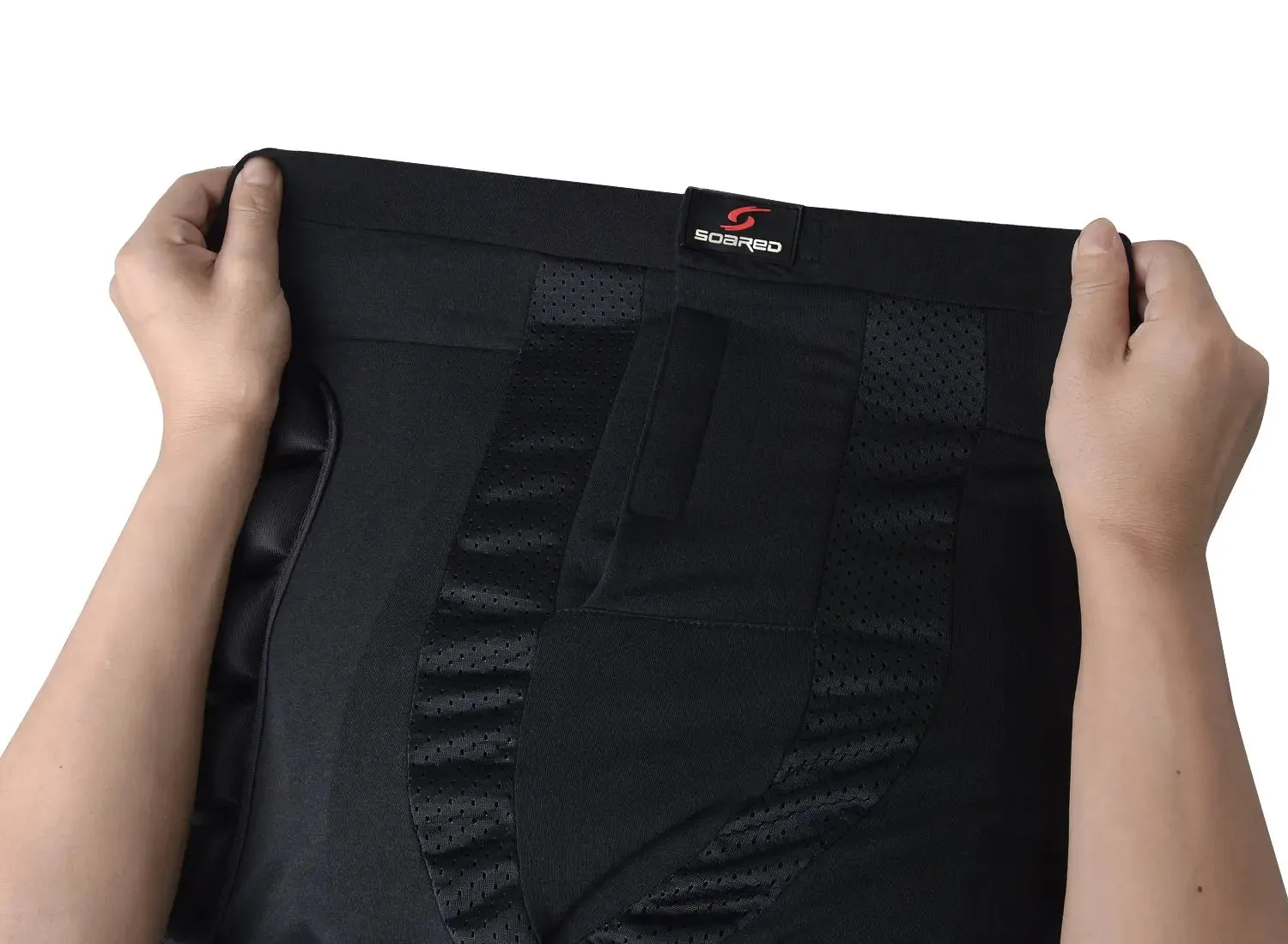Soared 3D Protection Hip Butt EVA Paded Short Pants Protective Gear Guard Impact Pad Ski Ice Skating Snowboard Black