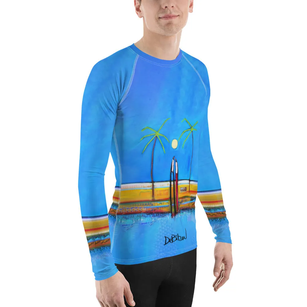 Some beach somewhere Men's Rash Guard