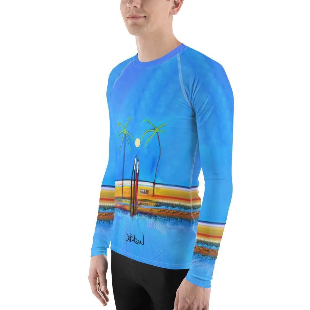 Some beach somewhere Men's Rash Guard