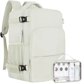Travel Backpack for Women, Carry On Backpack Flight Approved, Personal Item Travel Bag with USB Charging Port, Casual Daypack College Bag Suitcase Backpack for Weekend, Fit 16 Inch Laptop