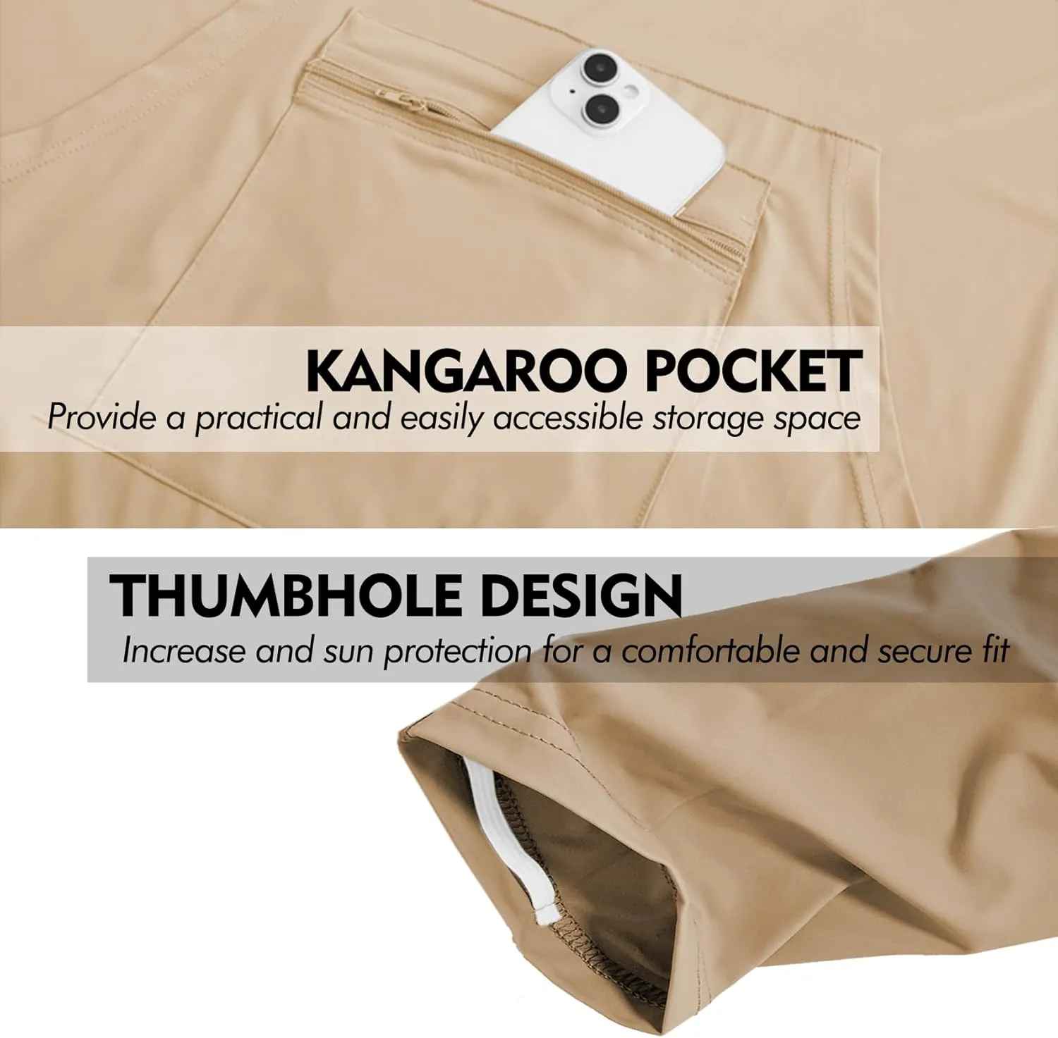 UPF 50  Sun Protection Hoodie Shirt Rash Guard Long Sleeve Shirt