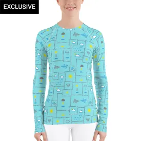 Weather Patterns Rash Guard Top (POD)